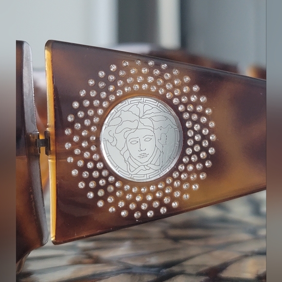 Versace Havana Brown Vintage Sunglasses - Picture 12 of 15